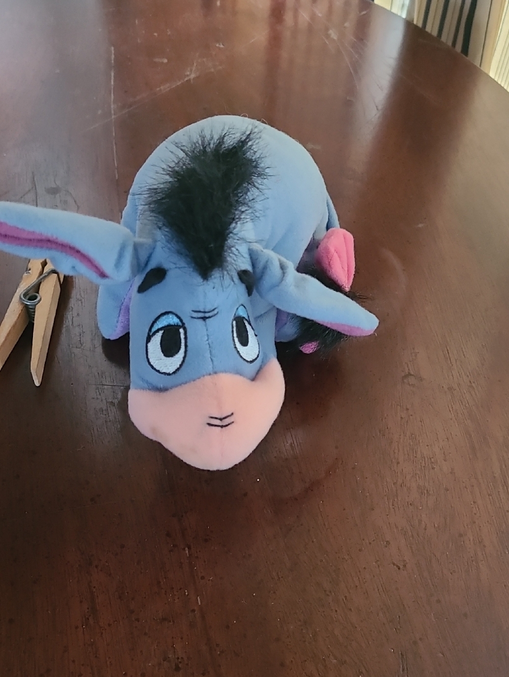 Disney Light Blue and Pink Eeyore Plush Toy